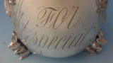 Tiffany & Co. Sterling Baby Cup with 3-D Rabbits Chased Grasses & Foliage #0127