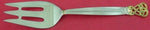 Celtic Weave Gold by Towle Sterling Silver Cold Meat Fork 9 1/8" Serving