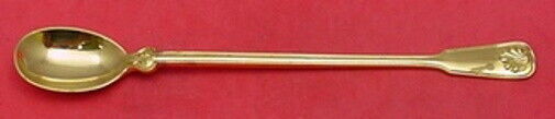 Shell and Thread Vermeil by Tiffany and Co Sterling Silver Iced Tea Spoon 7 1/2"