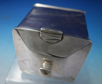 Woolley Sterling Silver Tea Caddy Arts and Crafts Style #33 3" x 3 1/4" (#5818)