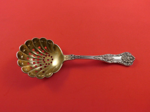 New King by Dominick and Haff Sterling Silver Sugar Sifter Goldwashed 6"