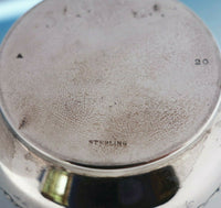 Gorham Sterling Silver String Holder Fancy Pierced w/ Leaves Antique #20 (#3519)