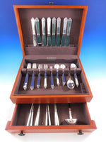 Pyramid by Georg Jensen Sterling Silver Flatware Set 8 Service 57 pieces Dinner