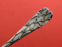 Fish in Net by Whiting Sterling Silver Berry Spoon Light Vermeil 9" Serving