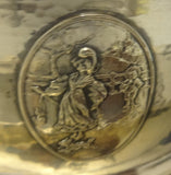 Gorham Sterling Silver Child'S Bowl & Underplate w/8 Figural Medallions (#0419)