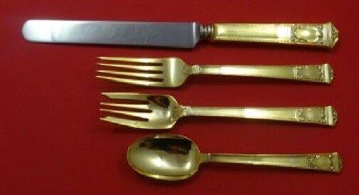 San Lorenzo Vermeil By Tiffany Sterling Silver Regular Size Place Setting(s) 4pc