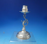Cherub by Unknown Austrian Sterling Silver Candlestick Pair 6 1/2" c1910 (#5825)