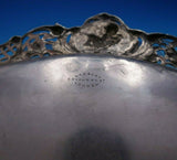 Lambert Co English Sterling Silver Tray Oval Winged Cherubs Pierced c.1896 #3858