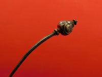 Gothic Dome by Georg Sharp Sterling Silver Sauce Ladle Goldwashed with Griffin