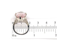 14k Gold Large 8.77ct Pink Genuine Natural Morganite Filigree Ring (#J5763)