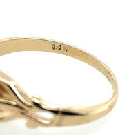 14k Gold Victorian Genuine Natural Diamond Baby Ring w/ Belcher Setting (#J5846)