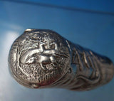 Russian .84 Silver Tobacco Tin Shoe Form with Elk 1 1/2" x 3" 1.9 ozt. (#5354)