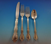 Rose Tiara by Gorham Sterling Silver Flatware Set For 12 Service 55 Pieces