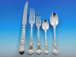 Coburg CJ Vander English Sterling Silver Flatware Set 12 Service Dinner 61 pcs