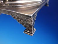 Whiting Sterling Silver Butter Dome Egyptian Revival Lotus 18 ozt #368 (#3612)