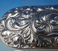 Scroll by Howard Sterling Silver Pen Box #1888 2" x 6" 4.2 ozt. c.1900 (#5887)