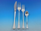 Kristine by Hans Hansen Danish Sterling Silver Flatware Set for 8 Service 41 pc