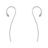 Mercy by Georg Jensen Sterling Silver Pair of Earrings Drop Thread Modern New