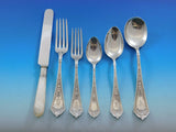 Cleopatra by Schulz & Fischer Sterling Silver Flatware Set Dinner Service 83 Pcs