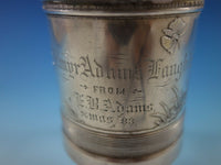 Whiting Sterling Silver Baby Child's Cup Mug Brite-cut Acid Etched Children 1883