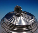 Louis XIV by Unknown Swedish .830 Silver Tea Set 3pc w/ 3D Floral Finial (#4886)