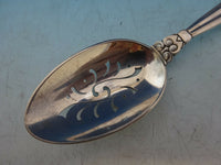 Acorn by Georg Jensen Sterling Silver Loose Tea Straining Spoon Pierced 6 1/4"