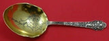 Medici Old By Gorham Sterling Silver Berry Spoon Goldwashed Brite-Cut 8 1/2"