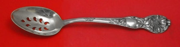 Wild Rose by Watson Sterling Silver Serving Spoon Pcd 9-Hole Custom 8 1/4"