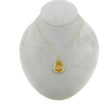 Vintage Shaker Locket 12K Gold Filled Natural Gemstones Pendant