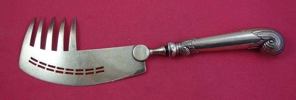 English Victorian Sterling Silver Macaroni Server London 1897 5-tines  10 3/8"