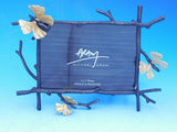 Butterfly Ginkgo by Michael Aram Natural and Oxidized Brass 5x7 Photo Frame New