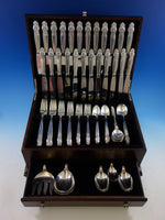 Norse by International Sterling Silver Flatware Set for 12 Dinner Service 89 Pcs