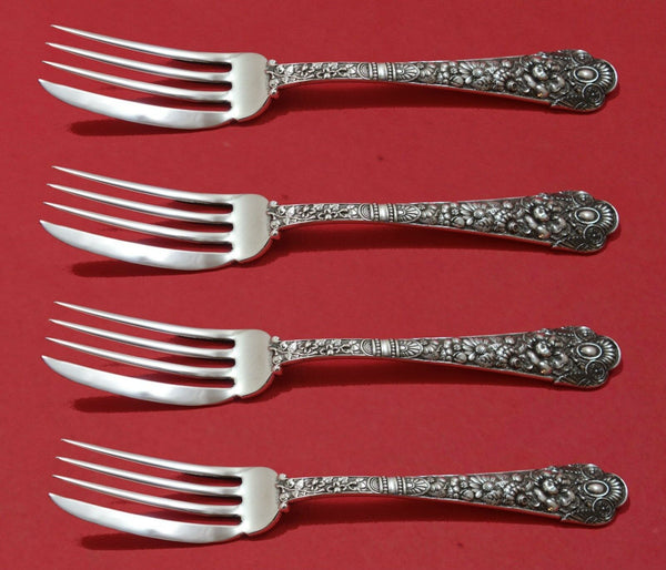 Cluny by Gorham Sterling Silver Fish Fork Set 4pc AS Custom Made 6 3/4"