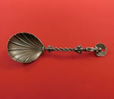 Peter Hertz Danish Sterling Silver Preserve Spoon 3-D Cast Handle w/Winged Angel