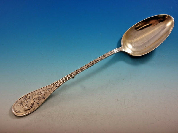 Japanese by Tiffany & Co. Sterling Silver Stuffing Spoon with Button 12"