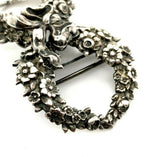 Kerr Sterling Buckle Set 2pc Wreath and Ribbon #365 (#J5480)