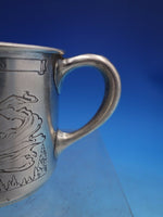 Nursery Rhyme by Webste Sterling Silver Baby Cup Angel Stork #4511 (#6705)