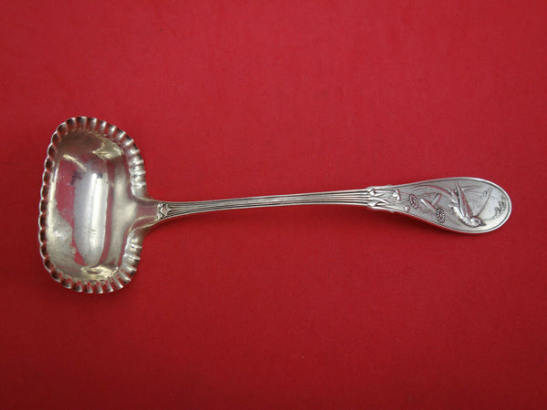 Japanese by Tiffany Sterling Silver Gravy Ladle with Pie Crust Edge 7 1/4"