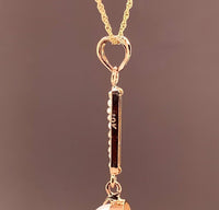 10k Yellow Gold Victorian Moonstone and Seed Pearl Lavaliere Jewelry (#J5627)