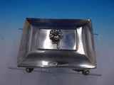 Polish 700 Silver Footed Jewelry Box with Flower Finial by Carl Frendon (#4227)