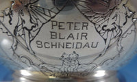 McChesney Co. Sterling Silver Child's Bowl & Plate Acid-Etched Figural (#0760)