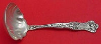 Peony by Wallace Sterling Silver Gravy Ladle Scalloped 7" Serving Floral