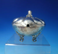 German .800 Silver Gravy Boat with Glass Liner Shell Motif c.1910 (#5603)