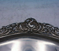 Lambert Co English Sterling Silver Tray Oval Winged Cherubs Pierced c.1896 #3858