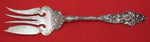 Les Six Fleurs By Reed and Barton Sterling Cold Meat Fork w/ Art Nouveau Tines