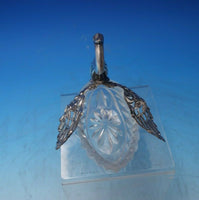 German Sterling Silver Crystal Sugar Basket Swan Form with Movable Wings (#6474)