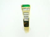 14K Gold 1 1/4ct Genuine Natural Emerald Ring with 3/4ct Diamonds (#J2646)