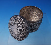 Repousse by Galt Sterling Silver Dresser Jar 2 1/4" x 2 1/4" 3.17 ozt. (#5059)