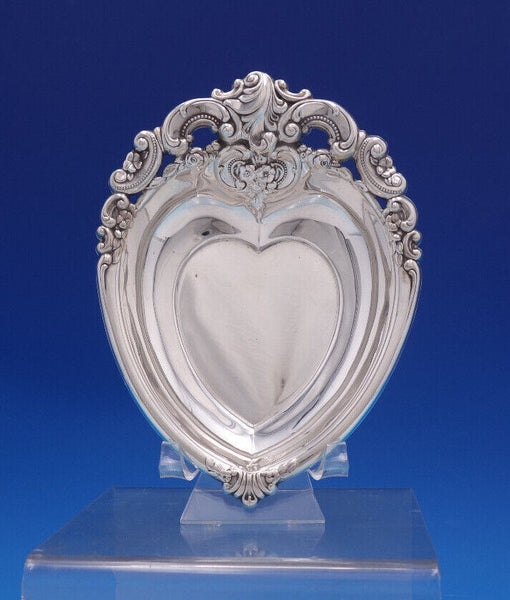 Grande Baroque by Wallace Sterling Silver Candy Dish Heart Shaped 4850-9 (#7086)