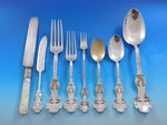 Louvre by Shiebler Sterling Silver Flatware Set for 8 Service 61 pcs Dinner Rare